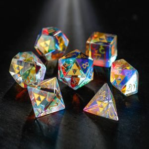 Fantastic Glass All Zelda DnD D&D Dice Set
